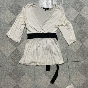 Express tie top black and white